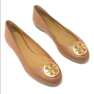 Tory Burch Royal Tan & Gold Benton Ballet Flat, Wmn 6.5